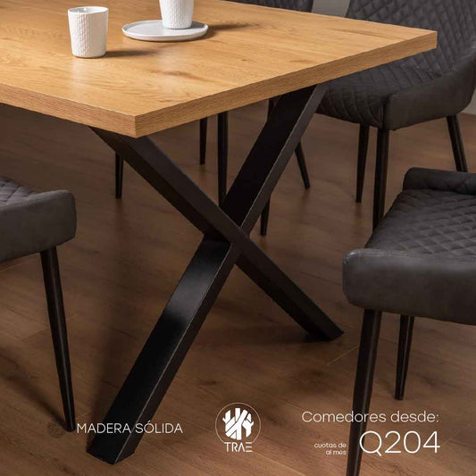 Mesa de comedor base X