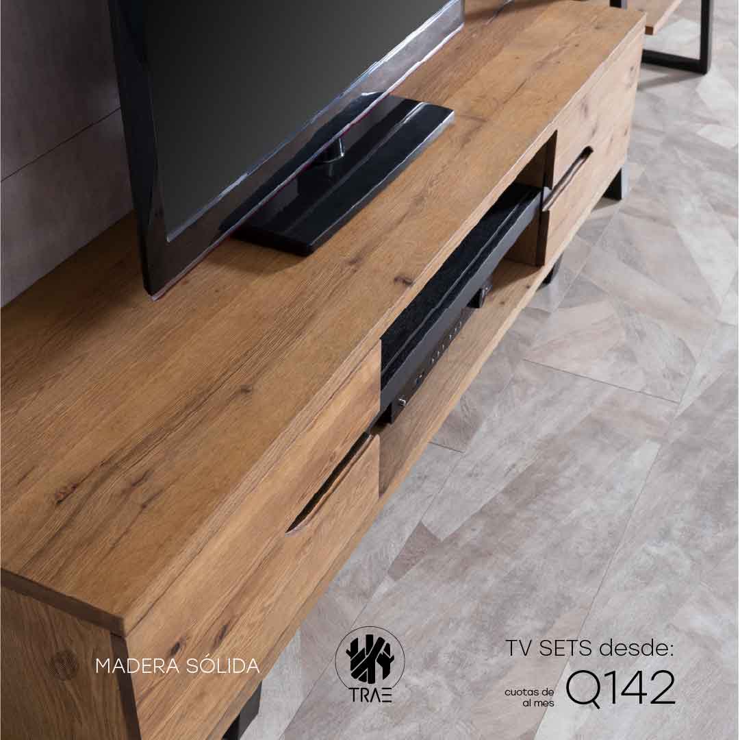 TV SET madera sólida