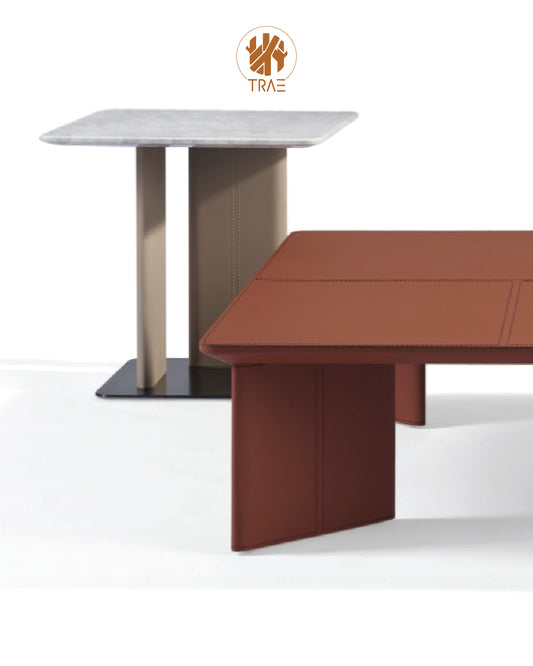 Mesa auxiliar top mármol