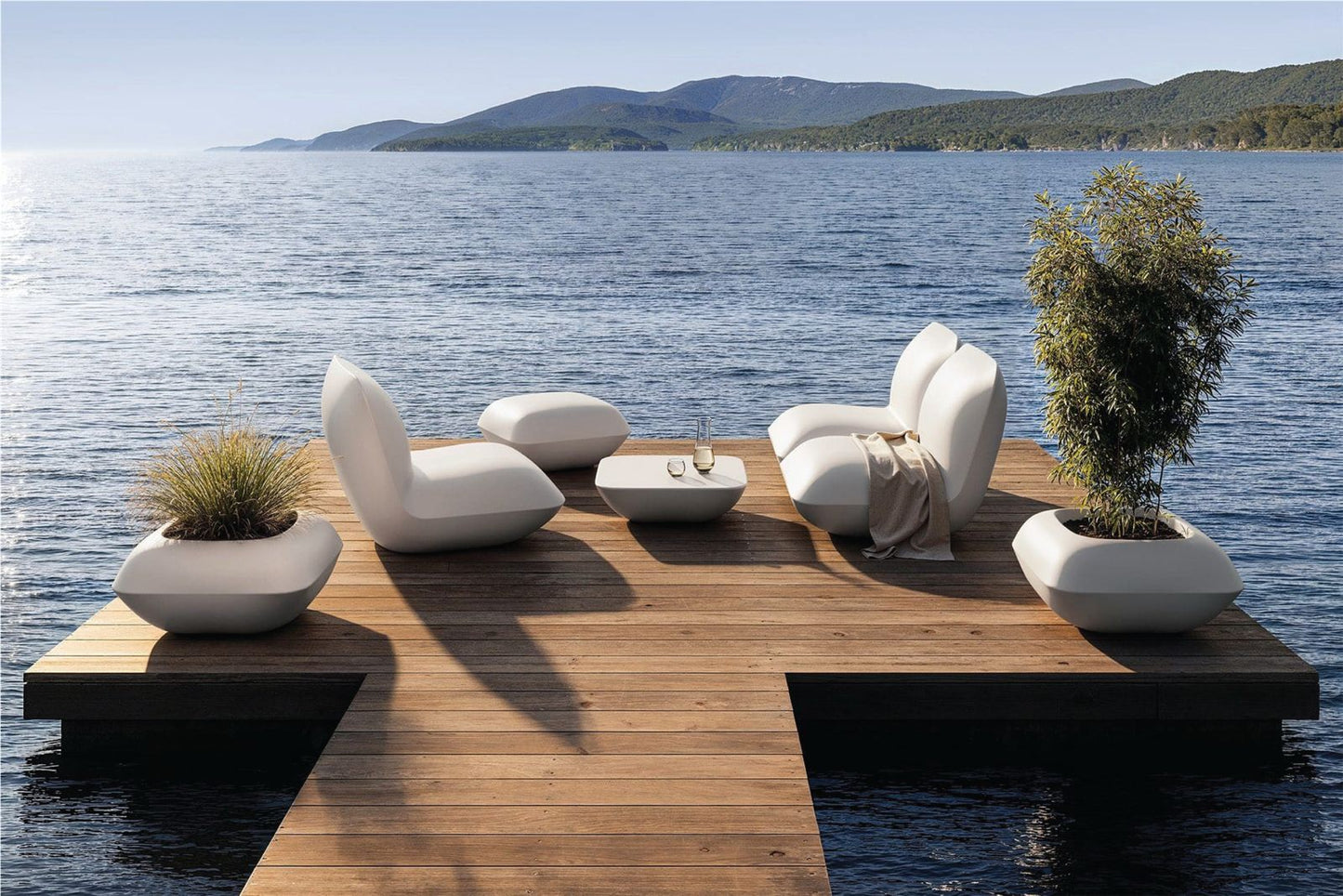 Silla exterior iluminada