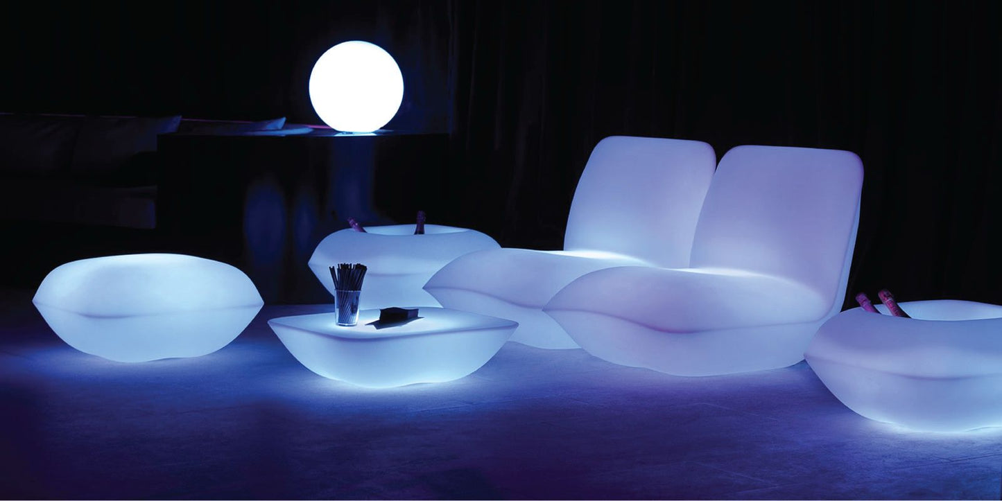 Silla exterior iluminada